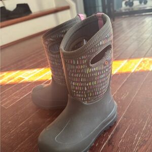 Bogs Bloom Boots - Gray Multicolor